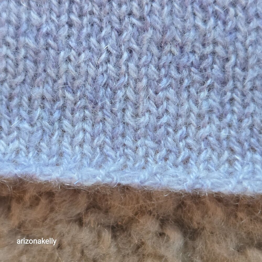 The Cashmere Project Heathered Lavender Knit Scarf - Picture 10 of 14